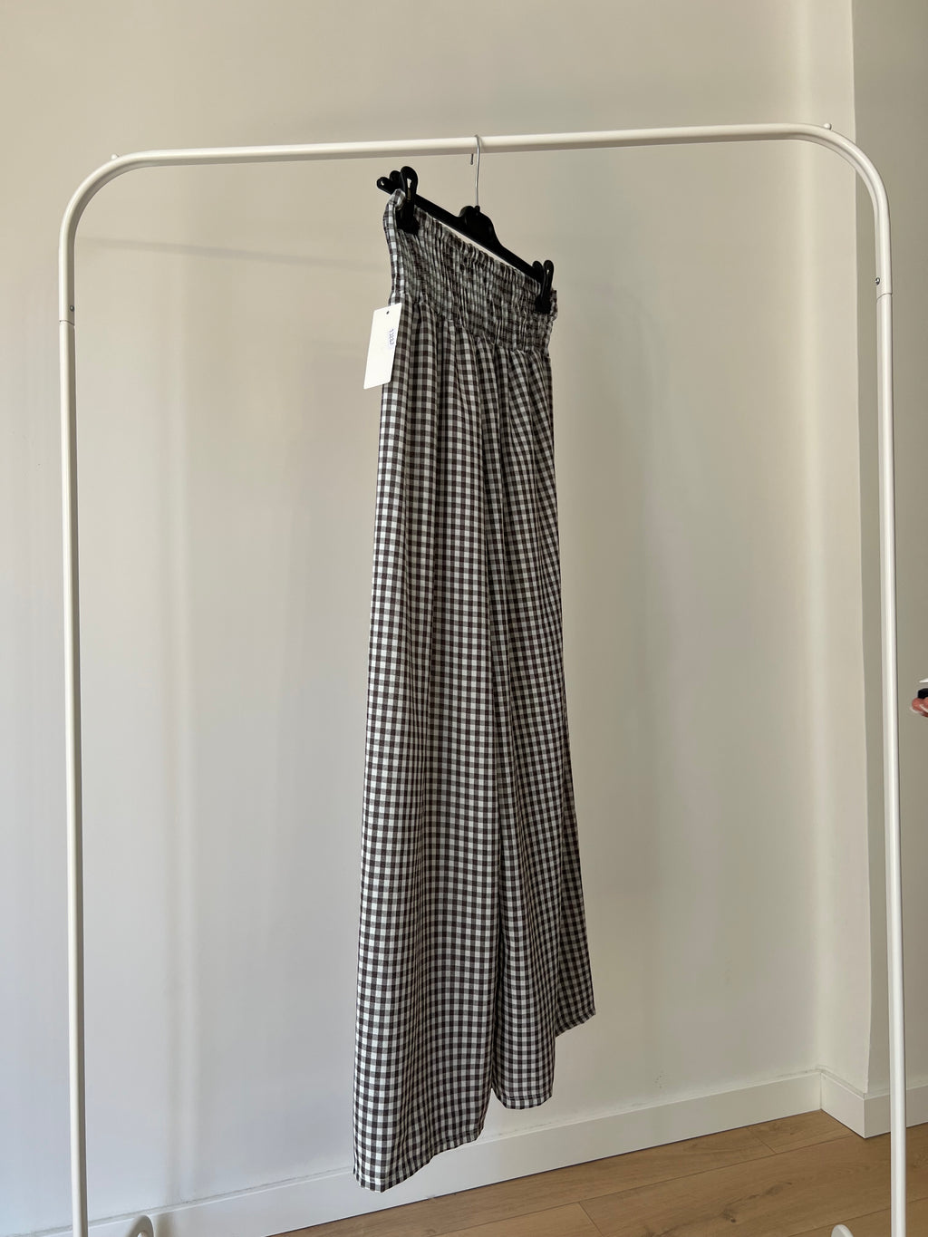 Pantalón Vichy fruncido