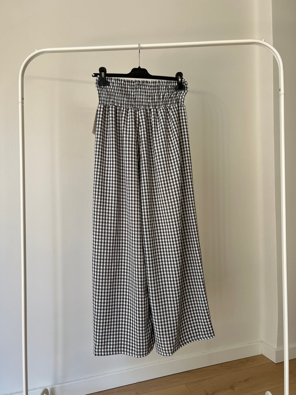 Pantalón Vichy fruncido